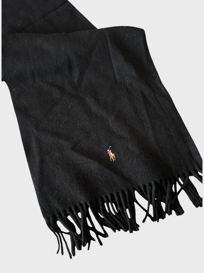 Polo Ralph Lauren Signature Virgin Wool Scarf Black