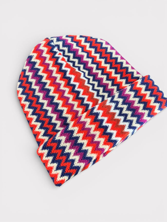 Missoni Zigzag Beanie Multi Orange