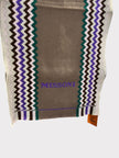 Missoni ZigZag Logo Scarf Grey Purple