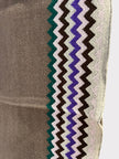 Missoni ZigZag Logo Scarf Grey Purple