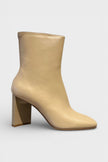 Maison Margiela Cutout Heel Ankle Booties Tan