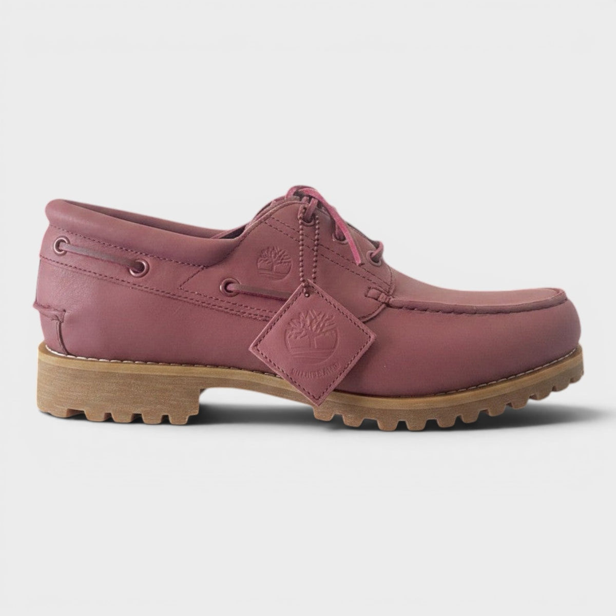 Highsnobiety 3-Eye Lug Boat Shoe Full Grain Dark Red