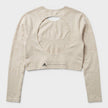 Adidas Truestrength Seamless Long Sleeve Yoga Top Beige