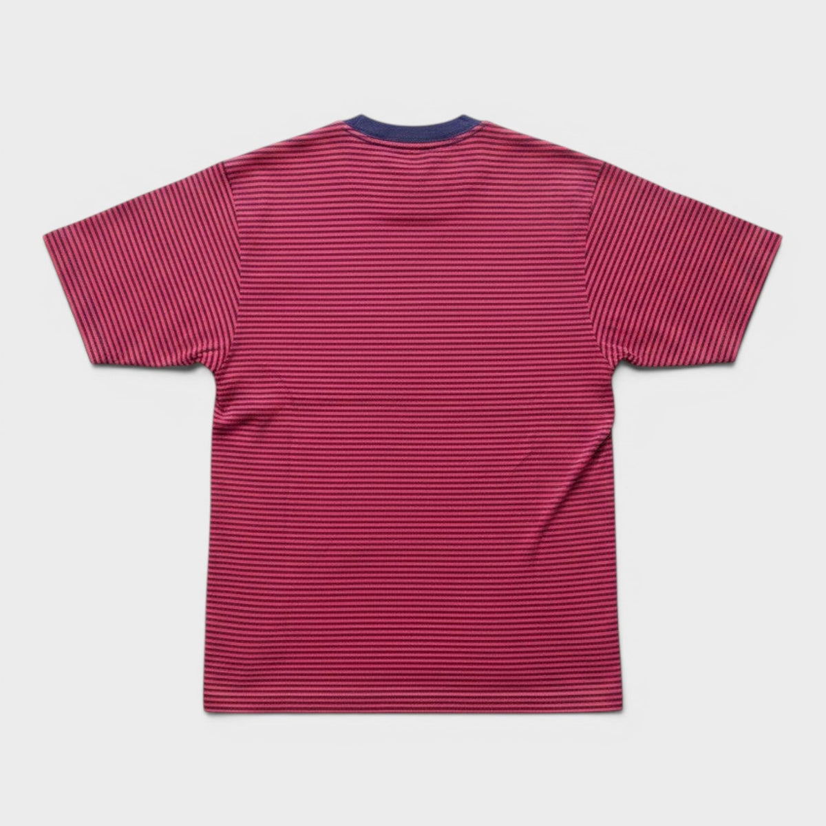 Classic Striped Logo T-Shirt Dark Red Navy