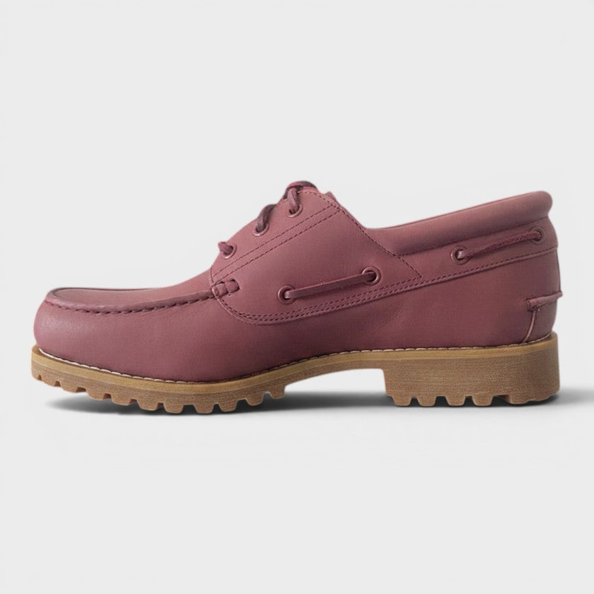 Highsnobiety 3-Eye Lug Boat Shoe Full Grain Dark Red