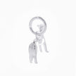 Whippet Personalised Silver Dog Tag Necklace