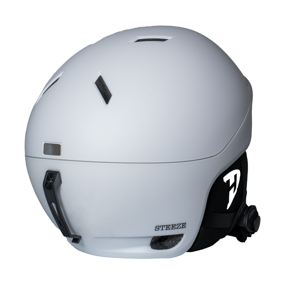 Daytona Steeze Snowboard Helmet - Adjustable Helmet for Men, Women & Youth - Dull Chalk White Finish
