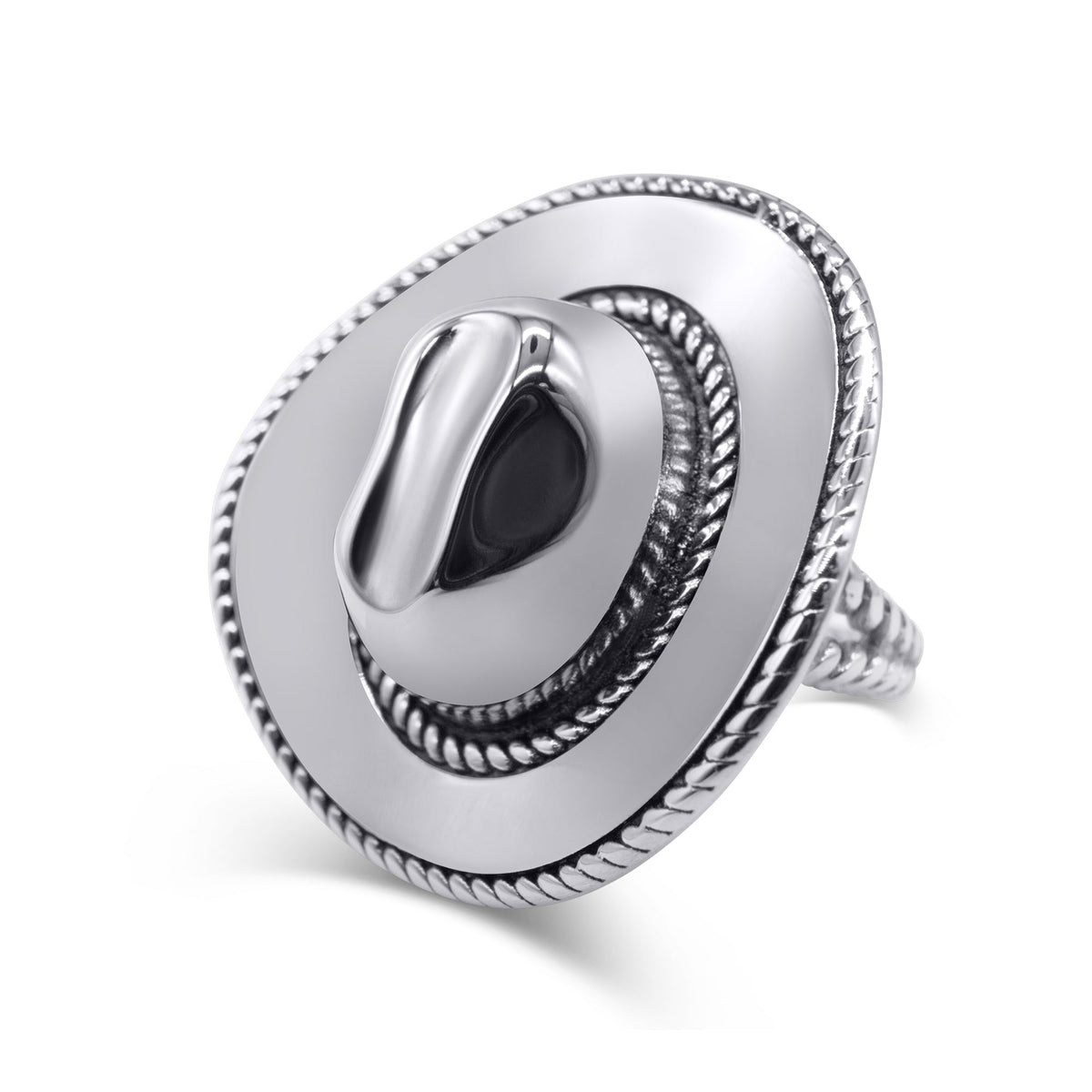 Anillo de sombrero de vaquero de rodeo