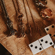 Collar de bota vaquera Hoedown dorado