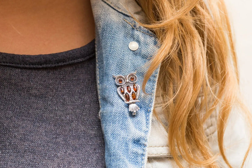 Vis ugle-broche