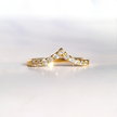 Anillo de eternidad curvado Wishbone en vermeil de oro de 18k