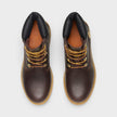 Premium 6 Inch Lace Waterproof Boots Dark Brown