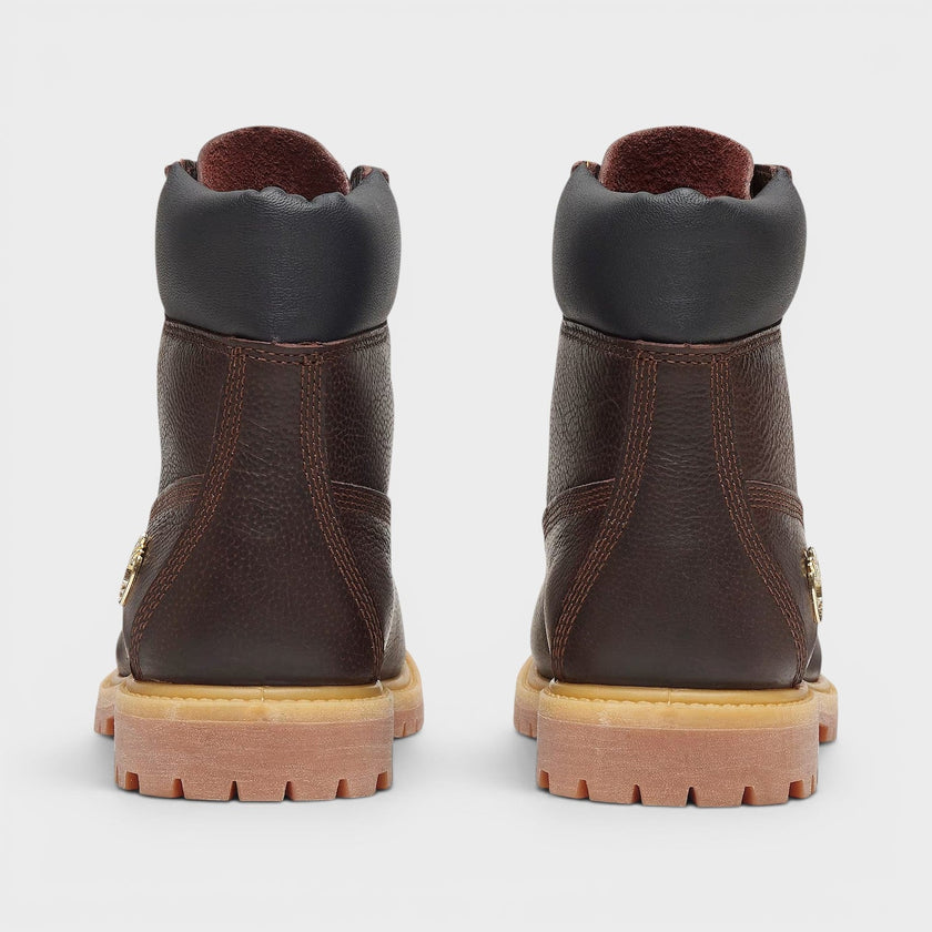 Premium 6 Inch Lace Waterproof Boots Dark Brown