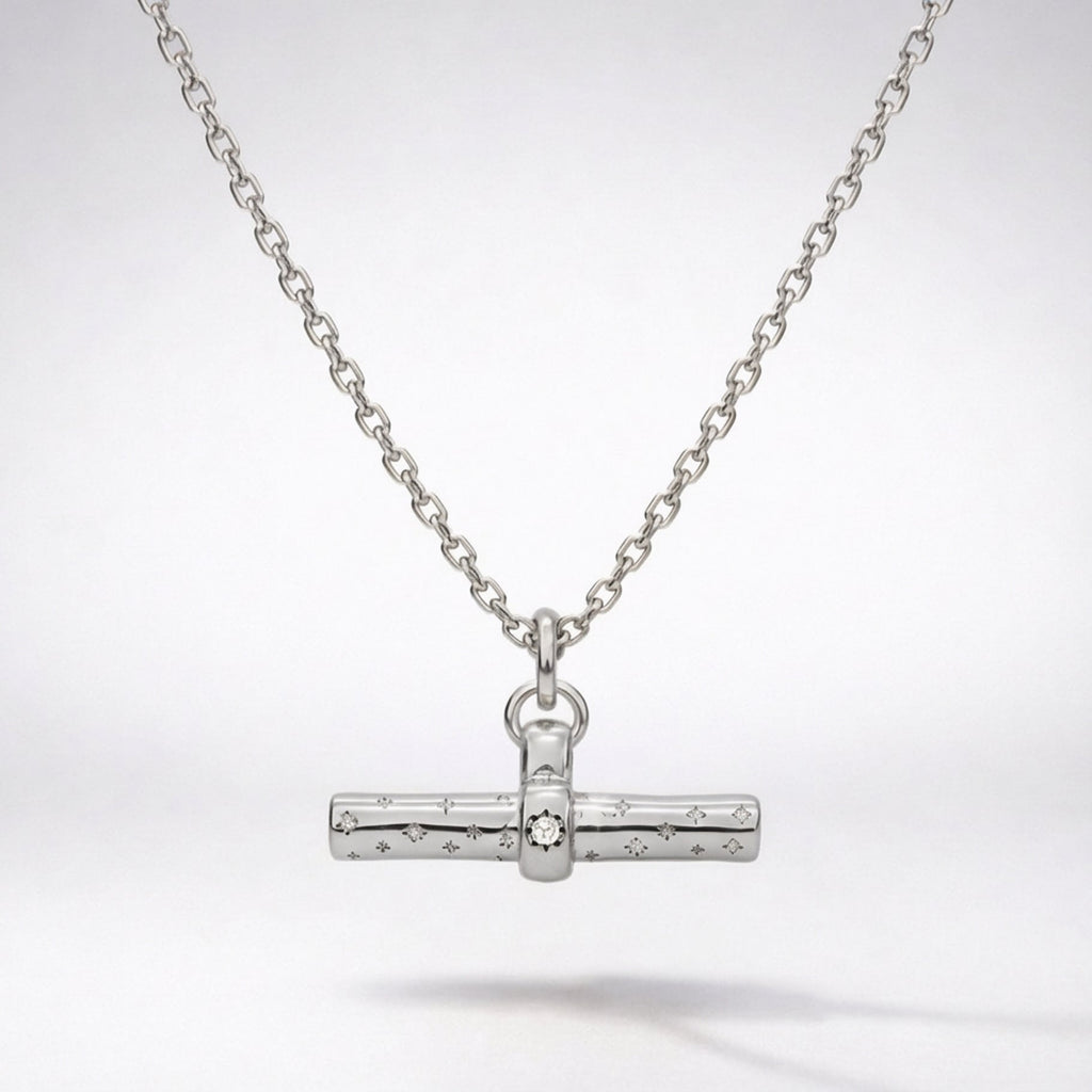 Wren T-Bar Necklace | 925 Sterling Silver