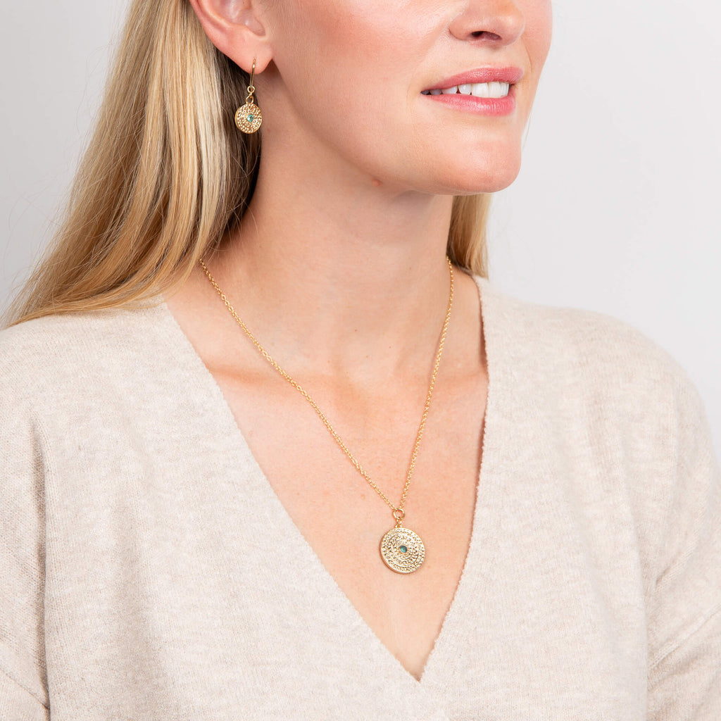 Laura Ashley Fashion Leaf Border Earrings