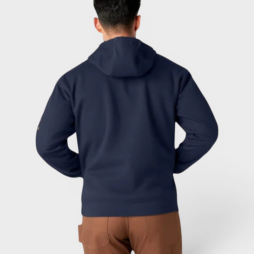 Graphic Pullover Hoodie Dark Blue