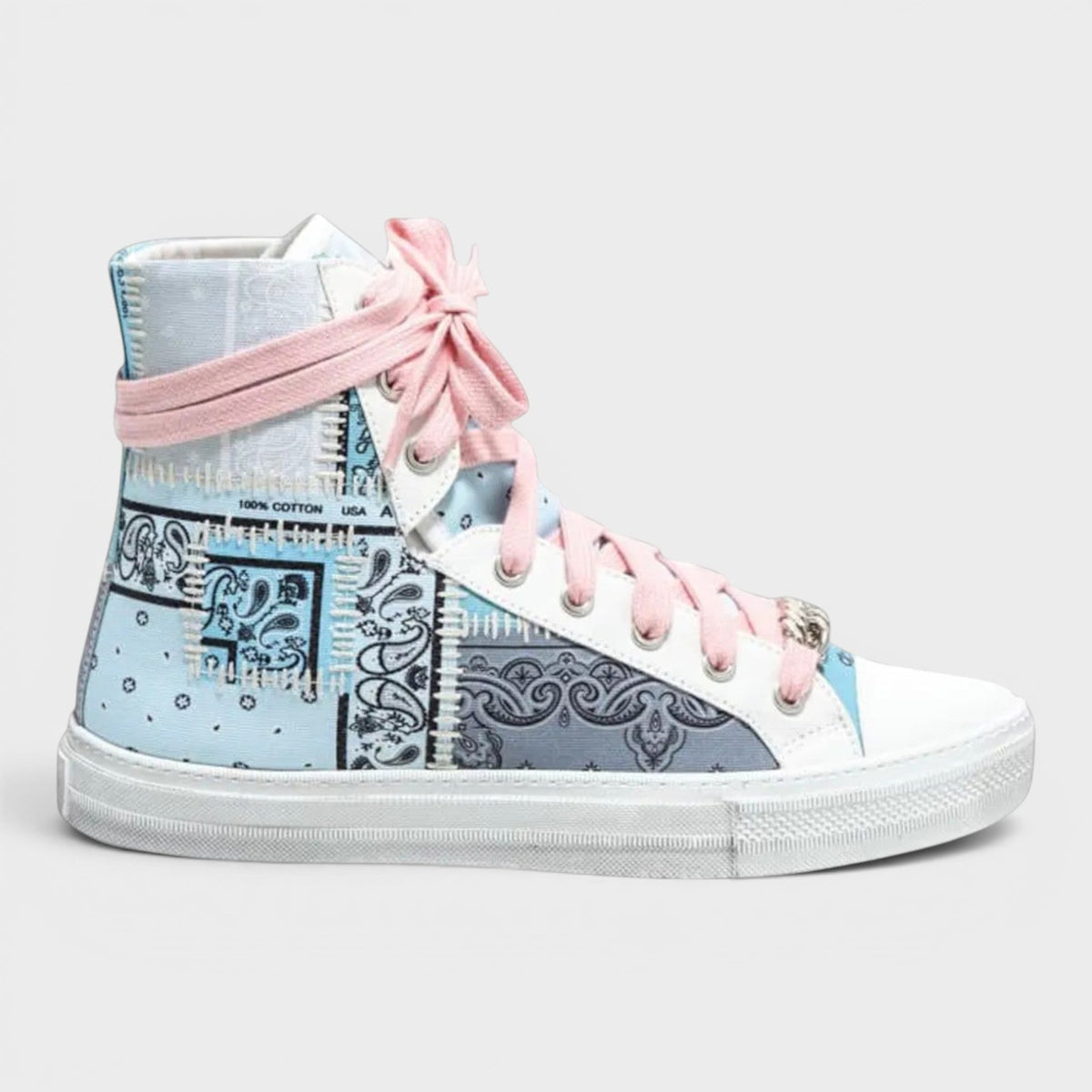 Sunset Bandana High Patchwork Light Blue
