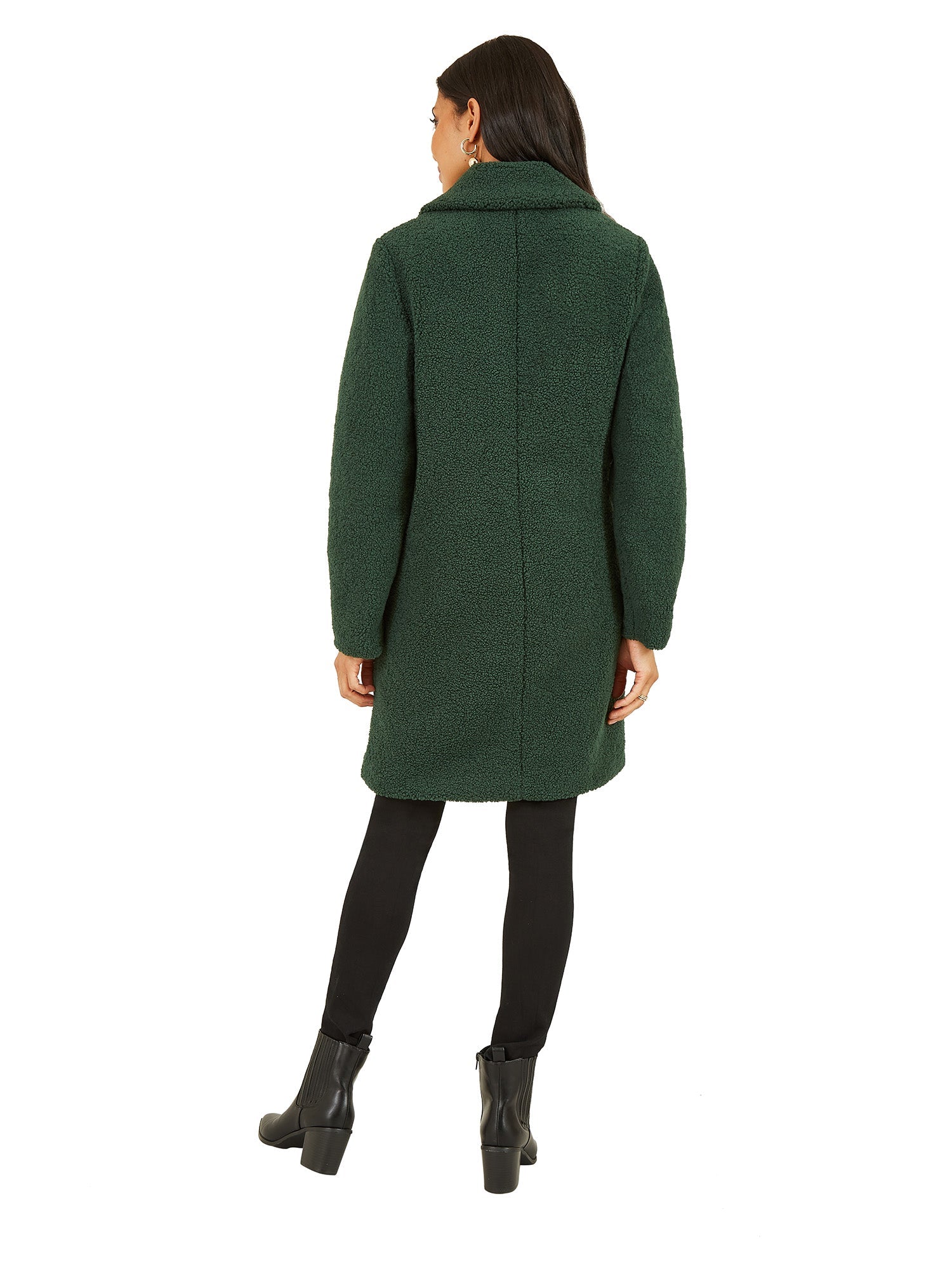 Yumi Green Teddy Bear Coat