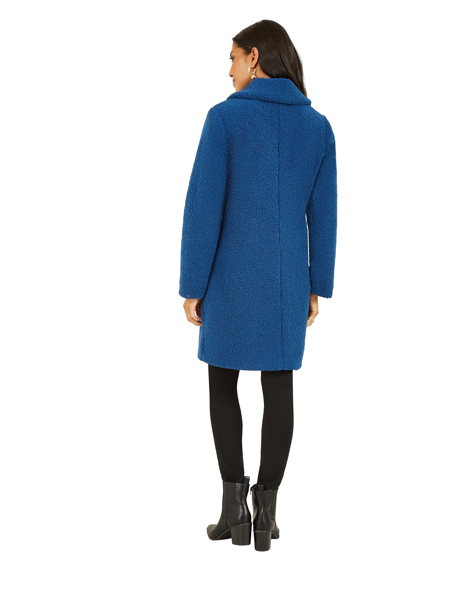Yumi Navy Teddy Bear Coat