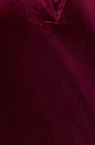 Yumi Burgundy Velvet Tunic Dress With 3/4 Sleeves