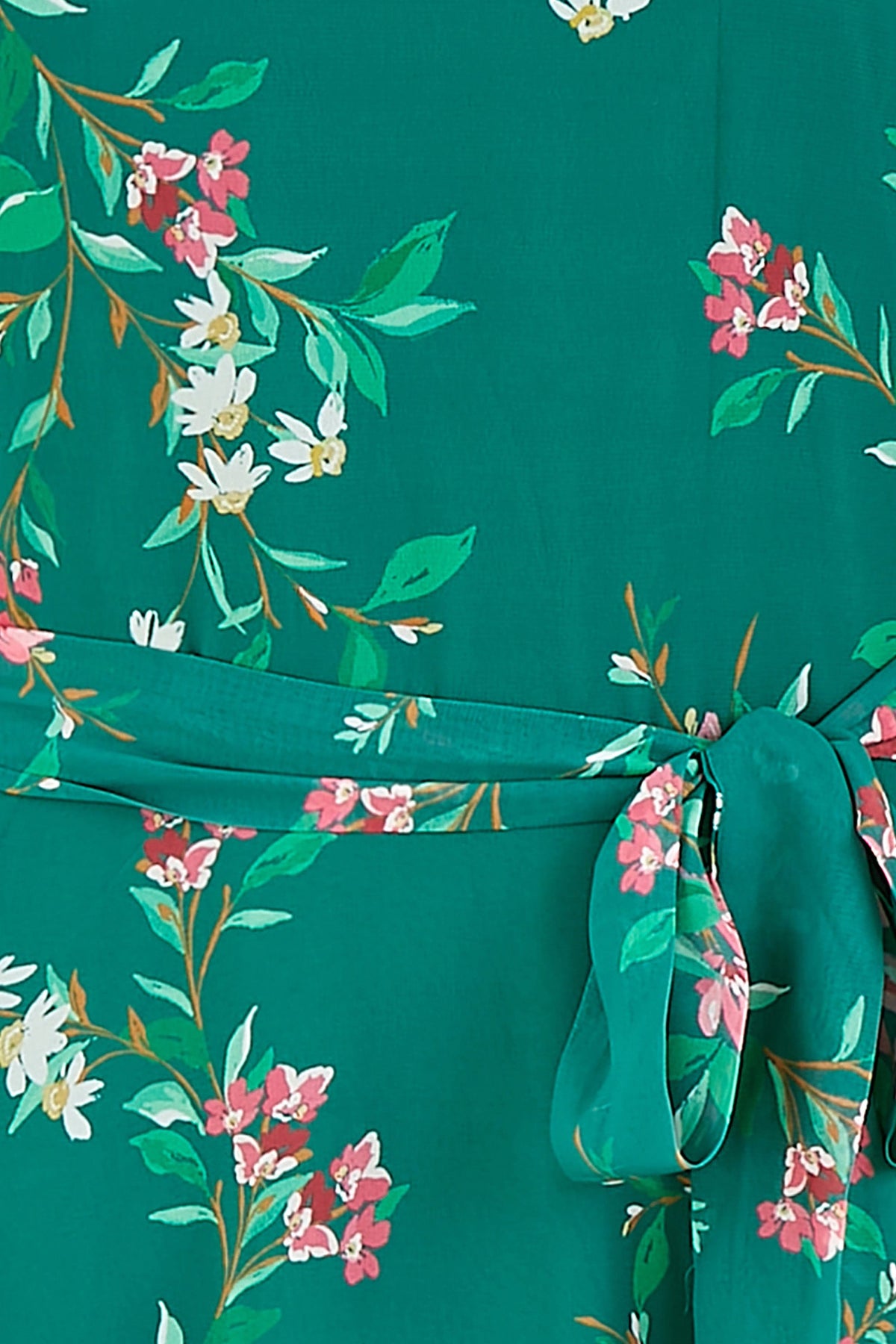 Yumi Green Daisy Print Skater Dress
