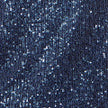 Yumi Navy Sequin Top With Sheer Sleeves And Cut Out Back