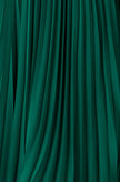 Yumi Green Pleated Wrap Midi Dress
