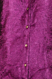 Yumi Pink Metallic Relaxed Balloon Sleeve Shirt