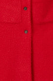 Yumi Red Boucle Long Line Coat
