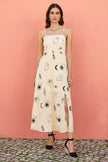 Yumi Ivory Mystic Print Midi Sundress