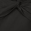 Yumi Black Jersey Cotton Bardot Top With Knot Detail