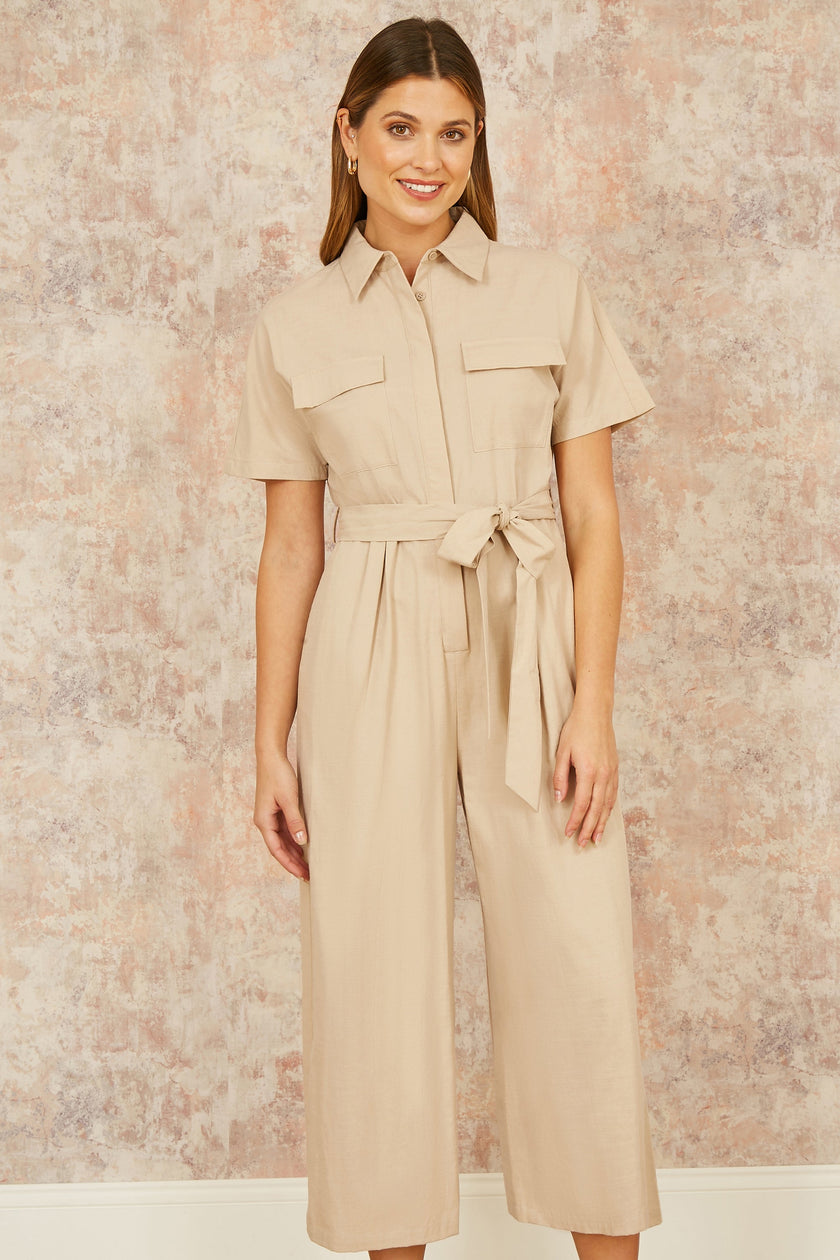Yumi Stone Utility Relaxed Fit Jumpsuit