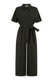 Yumi Black Utility Relaxed Fit Jumpsuit