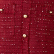 Yumi Burgundy Boucle Tunic Dress