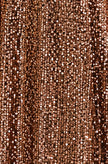 Yumi Copper Sequin Long Sleeve Midi Dress