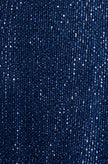 Yumi Navy Sequin Long Sleeve Midi Dress