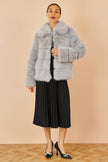 Yumi Grey Luxe Faur Fur Coat