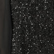 Yumi Black Sequin Tunic With Tie Back And Sheer Sleeves