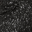 Yumi Black Sequin Fitted Wrap Dress With Split Hem