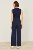 Yumi Navy Lace Sleeveless Jumpsuit