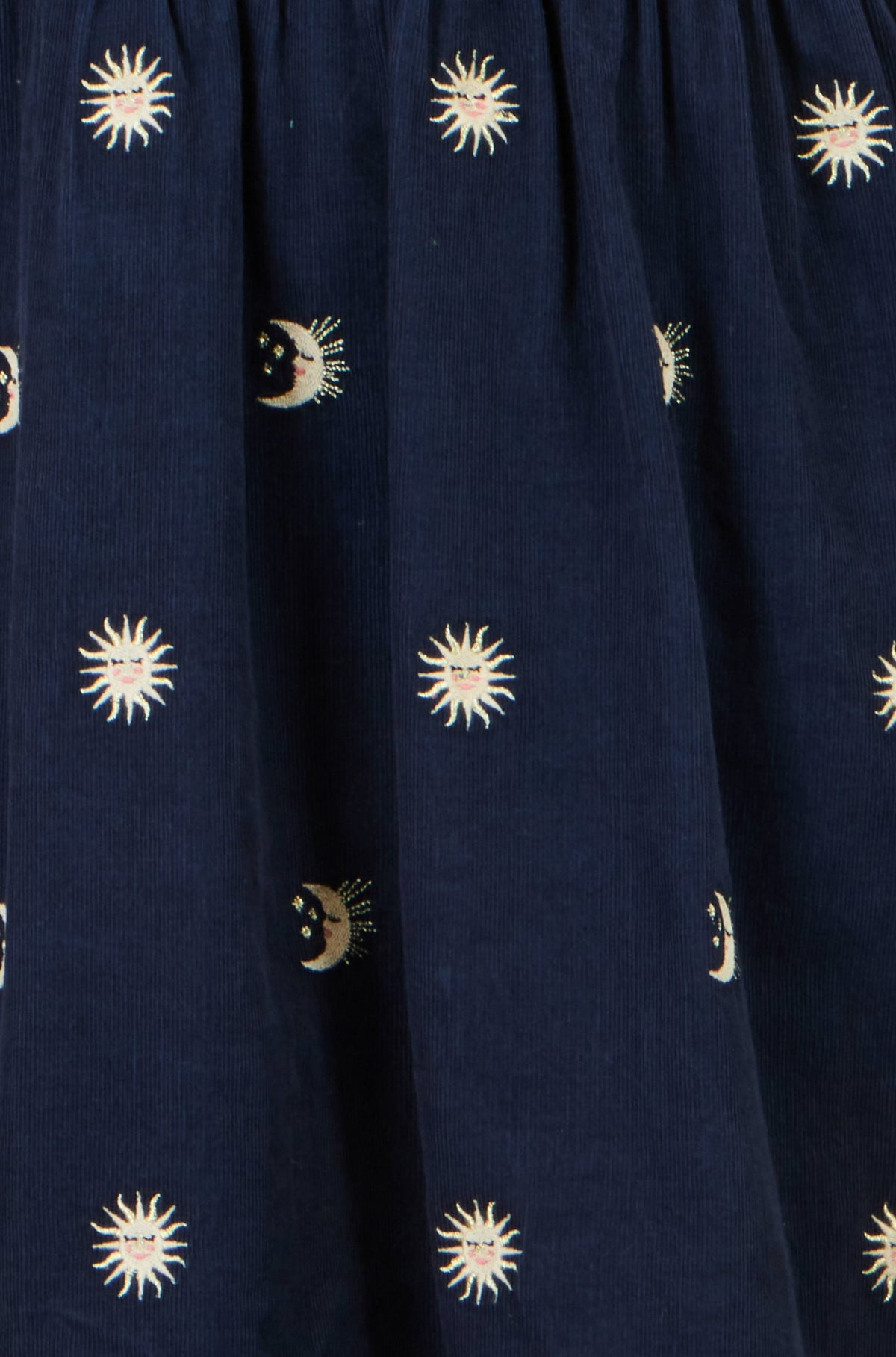 Yumi Marineblauwe Tunic met Kosmische Borduursels van Corduroy
