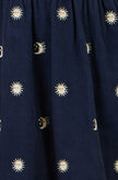 Yumi Marineblauwe Tunic met Kosmische Borduursels van Corduroy