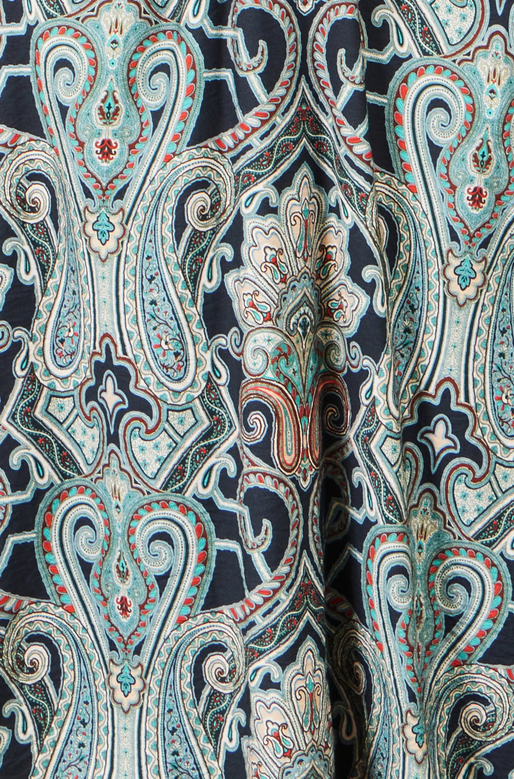 Yumi Green Paisley Print Midi Dress