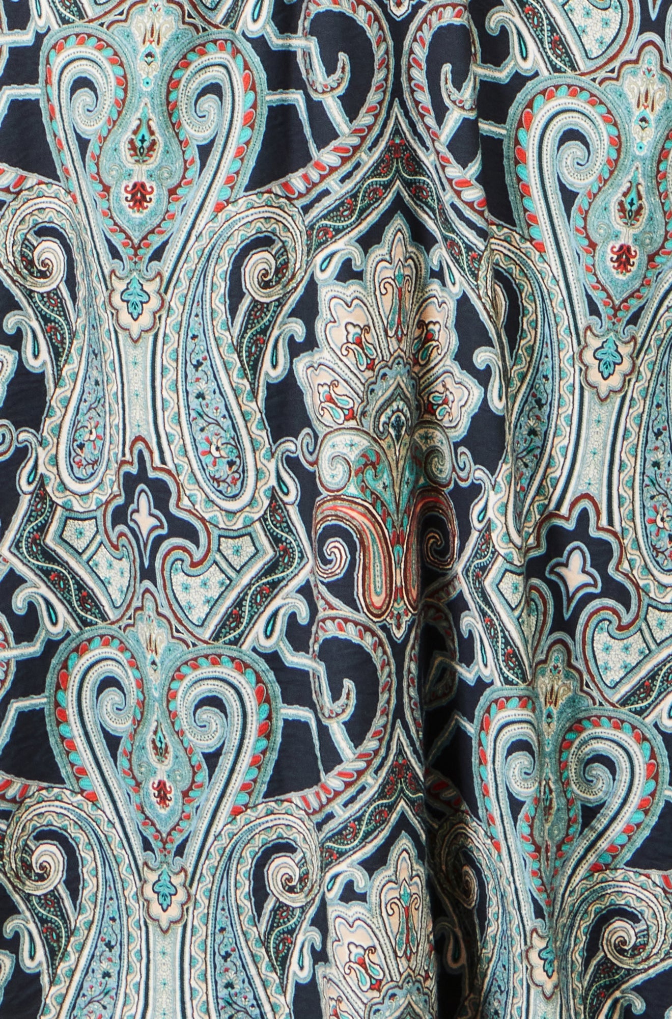 Yumi Green Paisley Print Midi Dress
