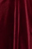 Robe patineuse en velours bordeaux Yumi avec nœud à strass