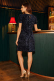 Yumi Navy Sequin Tunic Dress