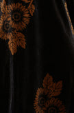 Yumi Black Velvet Sunflower Print Tunic