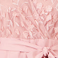 Yumi Pink Flower Applique Jumpsuit