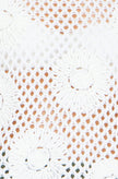 Yumi White Flower Crochet Jumper