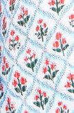 Yumi Blue Palm Reversible Cotton Quilted Jacket